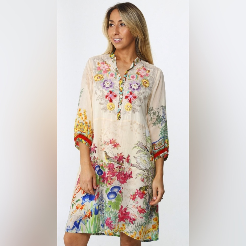 Johnny Was Wisteria Dress Size M